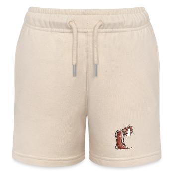 Goldiger Appaloosa - Westernpferd - Kinder Organic Joggingshorts Mini Bolter von Stanley/Stella - Natur - Vorne