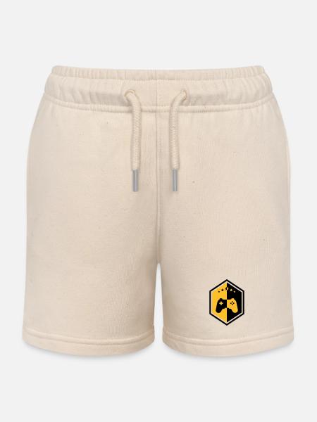 Gamer / Gaming - Short de jogging enfant bio Stanley/Stella - écru doux