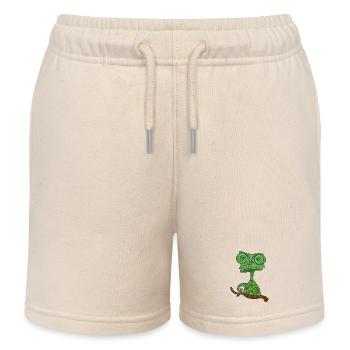 chamaeleon tier exotisch - Kinder Organic Joggingshorts Mini Bolter von Stanley/Stella - Natur - Vorne