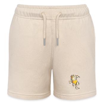 Fuchs Pferd hängt ab - Kinder Organic Joggingshorts Mini Bolter von Stanley/Stella - Natur - Vorne