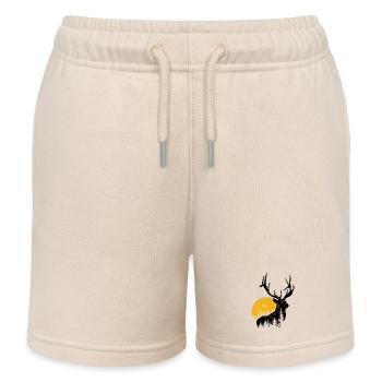Hirsch - Kinder Organic Joggingshorts Mini Bolter von Stanley/Stella - Natur - Vorne