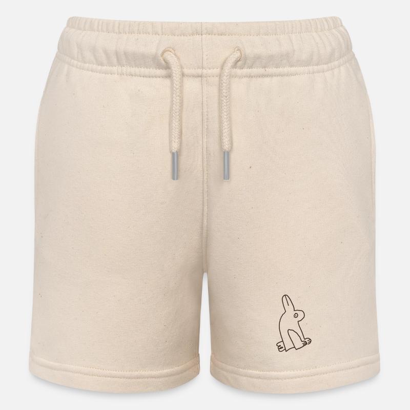 Lapin de canard - Short de jogging enfant bio Stanley/Stella - écru doux