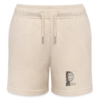 Die Weltkugel am Nordkap - Kinder Organic Joggingshorts Mini Bolter von Stanley/Stella - Natur - Vorne