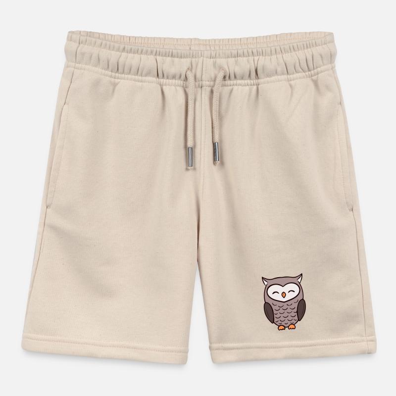 Eule Eulen Kinder Organic Joggingshorts Mini Bolter von Stanley/Stella