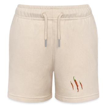 Chilischoten - Kinder Organic Joggingshorts Mini Bolter von Stanley/Stella - Natur - Vorne