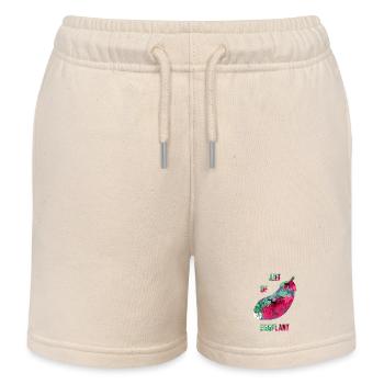 Kunst der Auberginen - Kinder Organic Joggingshorts Mini Bolter von Stanley/Stella - Natur - Vorne