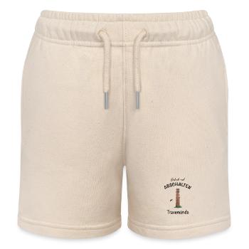 Leuchtturm Travemünde, Ostsee, einfach abschalten - Kinder Organic Joggingshorts Mini Bolter von Stanley/Stella - Natur - Vorne