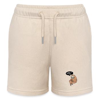 Déclaration sur le sommeil des mammifères paresseux paresseux - Short de jogging enfant bio Stanley/Stella - écru doux - Devant