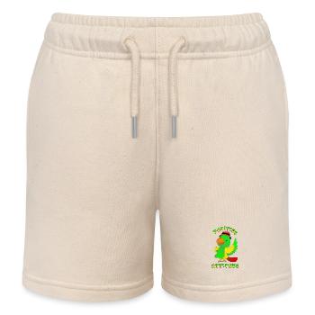Positive attitude perroquet - Short de jogging enfant bio Stanley/Stella - écru doux - Devant