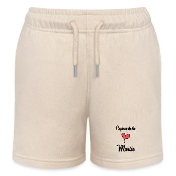 BRIDE'S GIRLFRIENDS - Kids Organic Sweat Shorts by Stanley/Stella - soft Ecru - Front