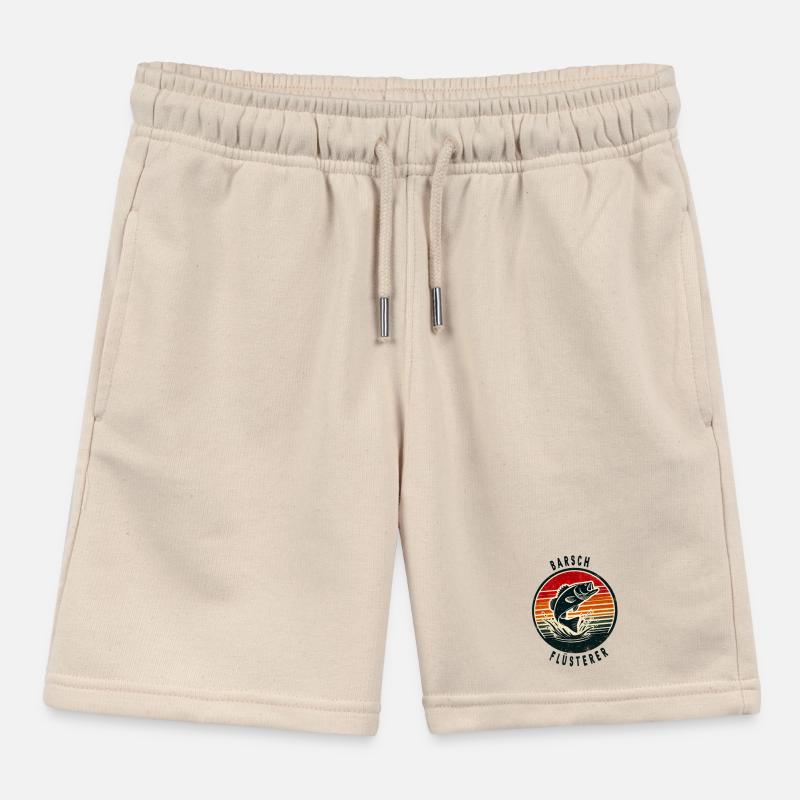 Perch whisper design Kids Organic Sweat Shorts by Stanley/Stella