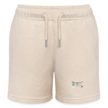 Corde à linge du Père Noël - Short de jogging enfant bio Stanley/Stella - écru doux - Devant