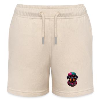 Dog - Kids Organic Sweat Shorts by Stanley/Stella - soft Ecru - Front