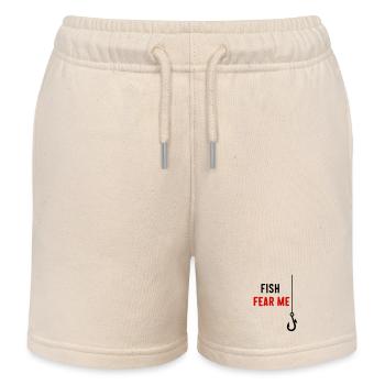 Fish Fear Me - Kinder Organic Joggingshorts Mini Bolter von Stanley/Stella - Natur - Vorne