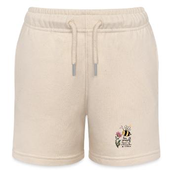 Bee Yourself - Kinder Organic Joggingshorts Mini Bolter von Stanley/Stella - Natur - Vorne
