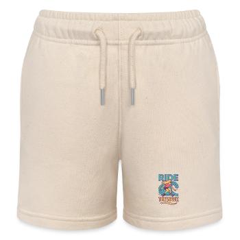 T-shirt thème surf et défilement - Short de jogging enfant bio Stanley/Stella - écru doux - Devant