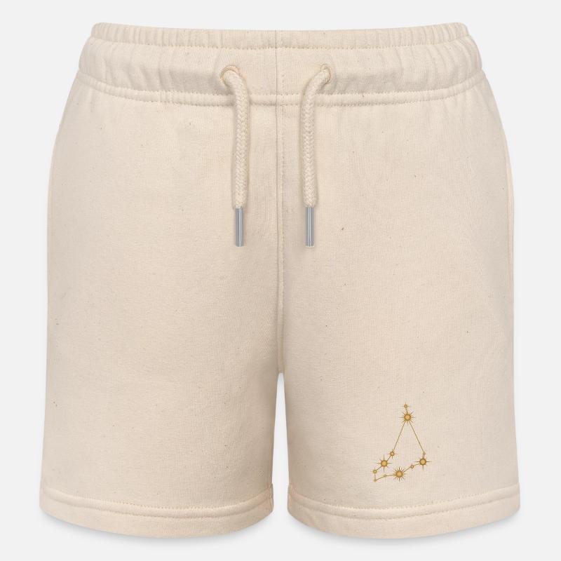 Sternbild Steinbock Sternzeichen Sternzeichen - Kinder Organic Joggingshorts Mini Bolter von Stanley/Stella - Natur