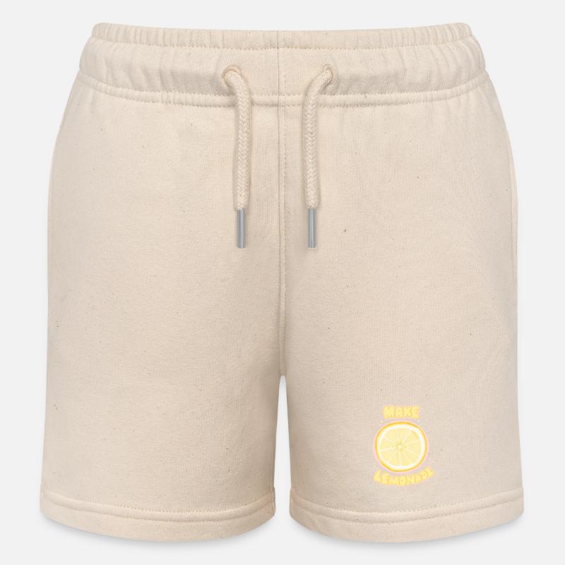 Soda au citron - Short de jogging enfant bio Stanley/Stella - écru doux