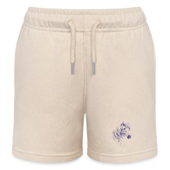 Reiten Pferde Reitsport - Kinder Organic Joggingshorts Mini Bolter von Stanley/Stella - Natur - Vorne