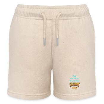 Inspiring motivational pressure - Kids Organic Sweat Shorts by Stanley/Stella - soft Ecru - Front