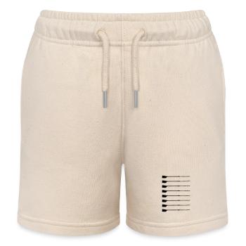 Achter-Ruder – Silhouette  - Kinder Organic Joggingshorts Mini Bolter von Stanley/Stella - Natur - Vorne