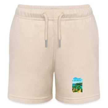 Cala Lombards - Majorque - Short de jogging enfant bio Stanley/Stella - écru doux - Devant