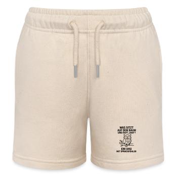 uhu sprachfehler witz - Kinder Organic Joggingshorts Mini Bolter von Stanley/Stella - Natur - Vorne