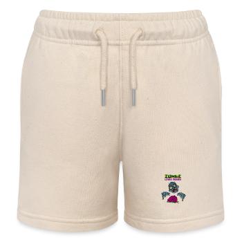 Lustiger Lehrer liebt Gehirne Cartoon-Horror-Grafik - Kinder Organic Joggingshorts Mini Bolter von Stanley/Stella - Natur - Vorne