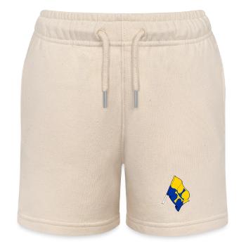 Drapeau de Durham - Short de jogging enfant bio Stanley/Stella - écru doux - Devant