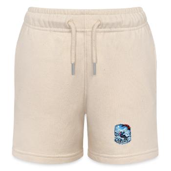 WINTER KITE SURFER GIRL - Kids Organic Sweat Shorts by Stanley/Stella - soft Ecru - Front