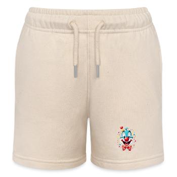 Déguisement de clown de carnaval Carnaval Carnaval - Short de jogging enfant bio Stanley/Stella - écru doux - Devant