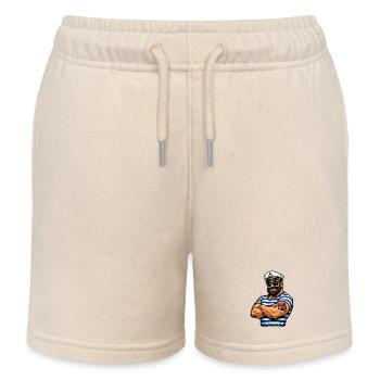 Seemann mit Tattoo - Kinder Organic Joggingshorts Mini Bolter von Stanley/Stella - Natur - Vorne