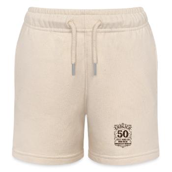 Finally 50th birthday - only growing up - Kids Organic Sweat Shorts by Stanley/Stella - soft Ecru - Front