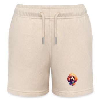 Pudel - Kinder Organic Joggingshorts Mini Bolter von Stanley/Stella - Natur - Vorne
