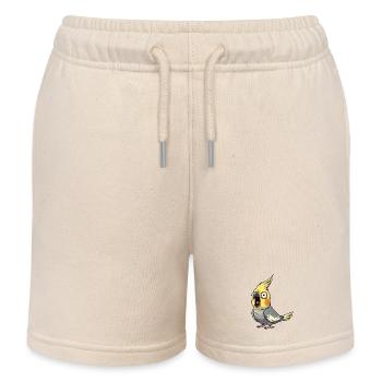 Émeute de la calopsitte jaune - Short de jogging enfant bio Stanley/Stella - écru doux - Devant