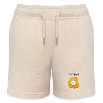 Why Not  Spiegelei neu denken - Kinder Organic Joggingshorts Mini Bolter von Stanley/Stella - Natur - Vorne