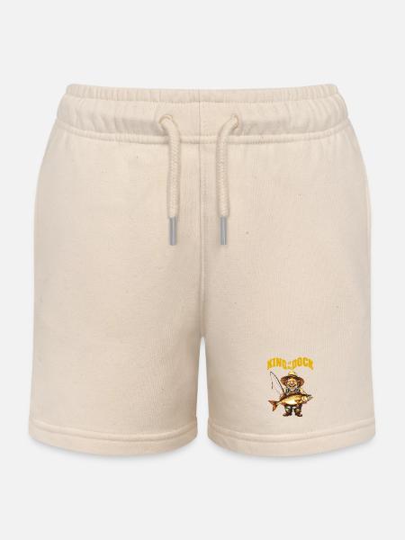 KingOTD - Short de jogging enfant bio Stanley/Stella - écru doux