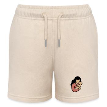 Minimalisme Bohème, Maman Bébé - Short de jogging enfant bio Stanley/Stella - écru doux - Devant
