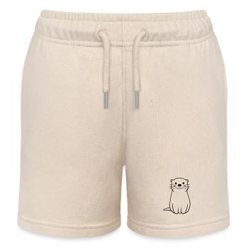 otter - Kids Organic Sweat Shorts by Stanley/Stella - soft Ecru - Front