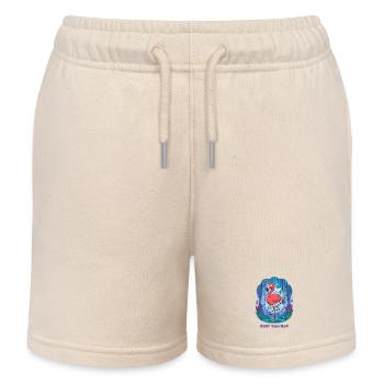 Lustige Flamingofee - Kinder Organic Joggingshorts Mini Bolter von Stanley/Stella - Natur - Vorne