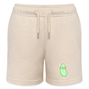 Chic Pickle Sunglasses - Kids Organic Sweat Shorts by Stanley/Stella - soft Ecru - Front