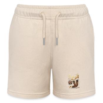 الرخ لا - T-shirt Tunisien Streetwear - Short de jogging enfant bio Stanley/Stella - écru doux - Devant