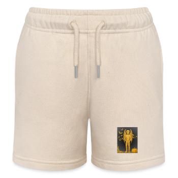 Fall Edition Vampire Demon - Kids Organic Sweat Shorts by Stanley/Stella - soft Ecru - Front