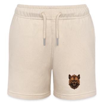 Wilde Zierhyäne - Kinder Organic Joggingshorts Mini Bolter von Stanley/Stella - Natur - Vorne