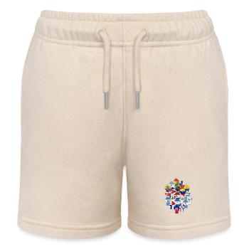 Lateinamerikanischer Widerstand - Kinder Organic Joggingshorts Mini Bolter von Stanley/Stella - Natur - Vorne
