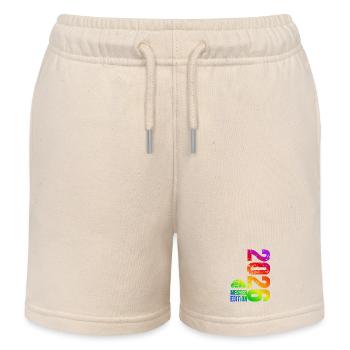Volleyball Master Shirt 2026, rainbow bag - Kids Organic Sweat Shorts by Stanley/Stella - soft Ecru - Front