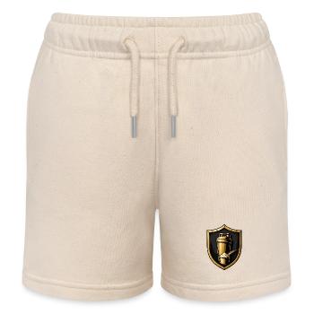 Golden Shaker Shield - Kids Organic Sweat Shorts by Stanley/Stella - soft Ecru - Front