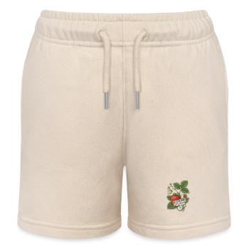 Vintage Botanical Wildberry Adventures - Kids Organic Sweat Shorts by Stanley/Stella - soft Ecru - Front
