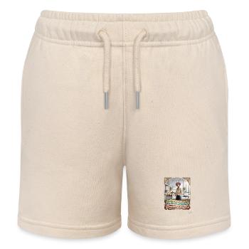 Heuschrecke JOGUE Sachbearbeiterin Büro Pop Art - Kinder Organic Joggingshorts Mini Bolter von Stanley/Stella - Natur - Vorne