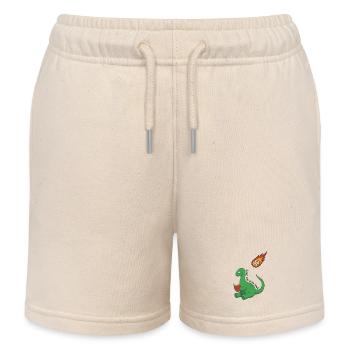 Nur noch ein Buch Dinosaurier - Kinder Organic Joggingshorts Mini Bolter von Stanley/Stella - Natur - Vorne